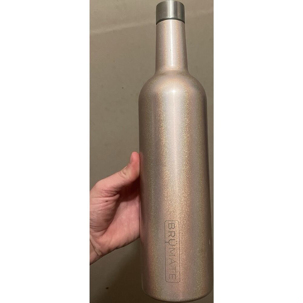 BRUMATE 25 oz Stainless Steel Insulated Bottle Champagne Twist Lid Hot/Cold